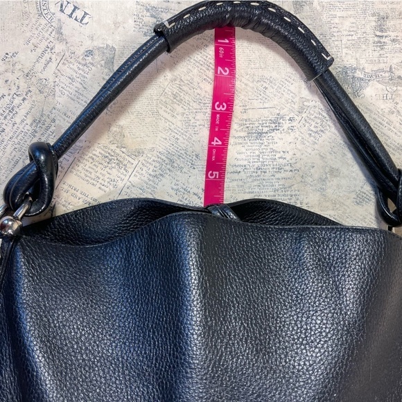 BCBGMaxAzria Genuine Pebble Leather Shoulder Bag - Picture 14 of 15